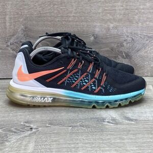 Nike Air Max 2015 Shoes Womens Size 10 Black Teal Running Sneakers 698903-008